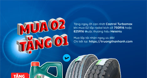 Hình ảnh tượng trưng cho event mua lốp tải nhận ngay ưu đãi